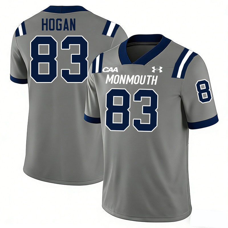 Monmouth Hawks #83 Chris Hogan College Football Jerseys,Uniforms-Grey